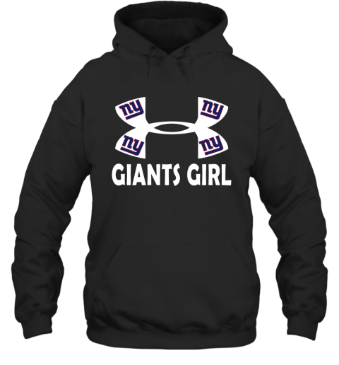 NFL New York Giants Girl Under Armour Football Sports AuJv3pBJQwo hoodie 23 95 151514 front black