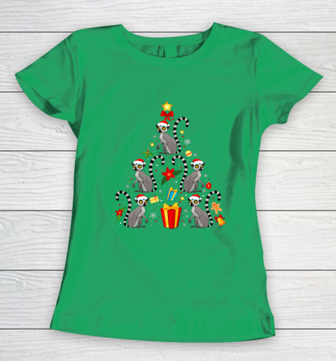 Lemur Christmas Ornament Tree Funny Gift Women's T-Shirt 5