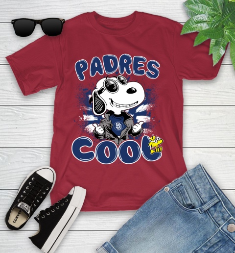 MLB Baseball San Diego Padres Cool Snoopy Shirt Youth T-Shirt 12