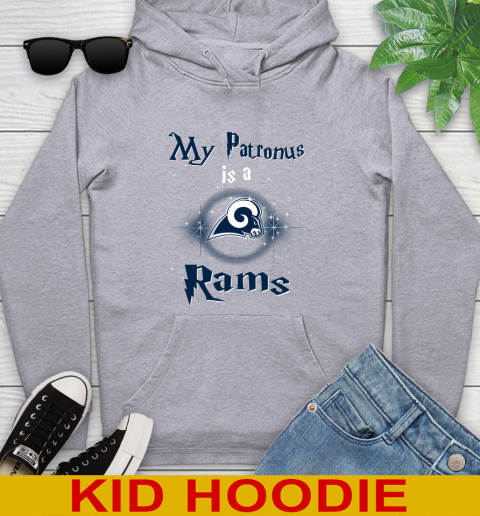 NFL Football Harry Potter My Patronus Is A Los Angeles Rams Youth Hoodie 6