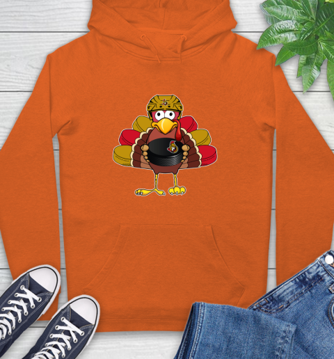 Ottawa Senators Turkey Thanksgiving Day Hoodie 5