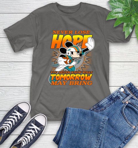 Miami Dolphins NFL Football Mickey Disney Never Lose Hope T-Shirt 10