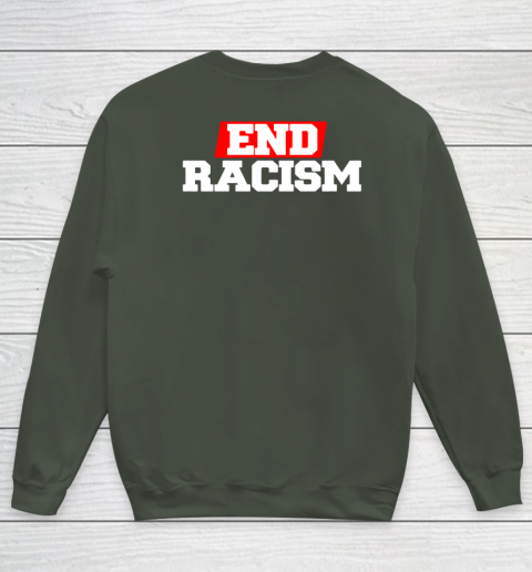NFL End Racism Print In Front And Back Youth Sweatshirt 16
