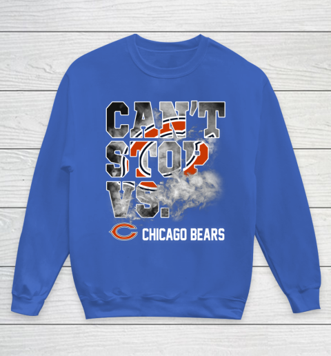 NFL Chicago Bears Can't Stop Vs Youth Sweatshirt 7 NFL Chicago Bears Can't Stop Vs Youth Sweatshirt - Image 7