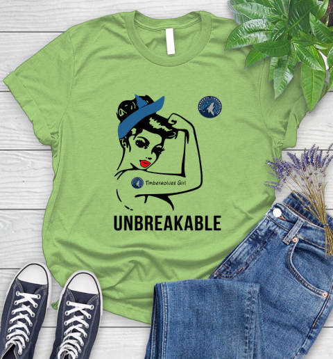 NBA Minnesota Timberwolves Girl Unbreakable Basketball Sports Women's T-Shirt 7