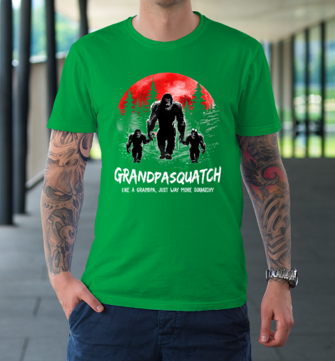 Grandpa Squatch Like A Grandpa Just Way More Squatchy Funny T-Shirt 5