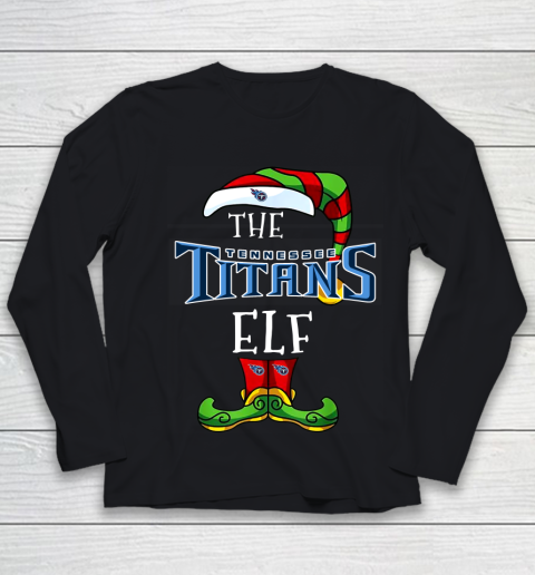 Tennessee Titans Christmas ELF Funny NFL Youth Long Sleeve