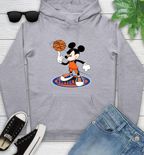 NBA Basketball New York Knicks Cheerful Mickey Disney Shirt Youth Hoodie 6