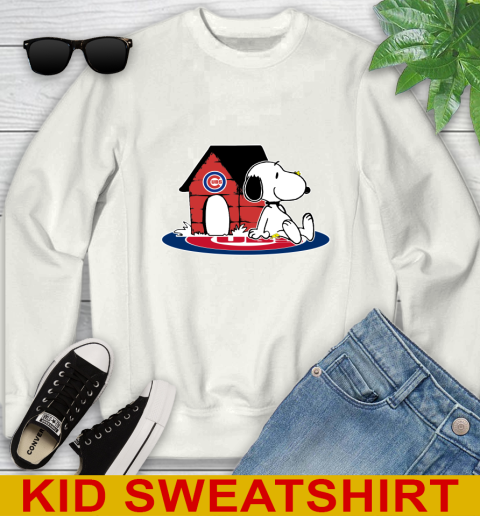 MLB Baseball Chicago Cubs Snoopy The Peanuts Movie Shirt Youth Sweatshirt
