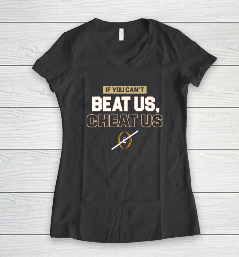 If You Can't Beat Us Cheat Us Women's V-Neck T-Shirt 4