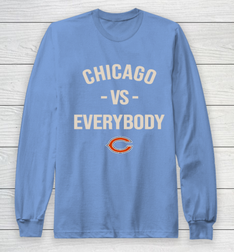 Chicago Bears Vs Everybody Long Sleeve T-Shirt - Image 9