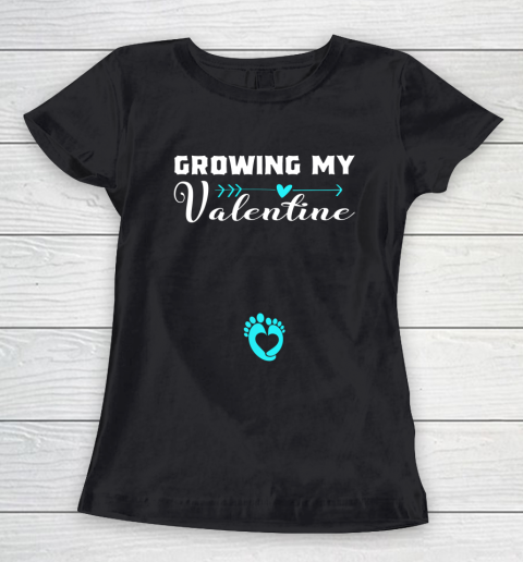Cute Growing my Valentine Gift for Women pregnancy Women's T-Shirt