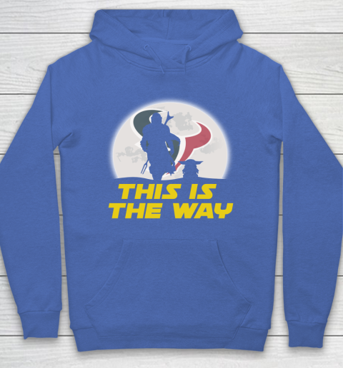 Houston Texans NFL Football Star Wars Yoda And Mandalorian This Is The Way Hoodie 6