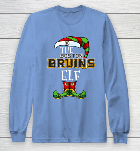 Boston Bruins Christmas ELF Funny NHL Long Sleeve T-Shirt 8