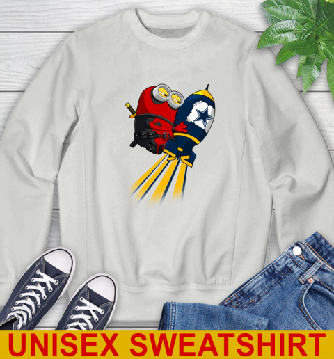 NFL Football Dallas Cowboys Deadpool Minion Marvel Shirt Sweatshirt 5