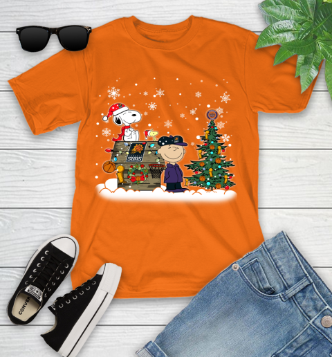 Phoenix Suns NBA Basketball Christmas The Peanuts Movie Snoopy Championship Youth T-Shirt 9