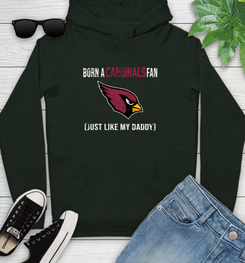 NFL Arizona Cardinals Football Loyal Fan Just Like My Daddy Shirt Youth Hoodie 12