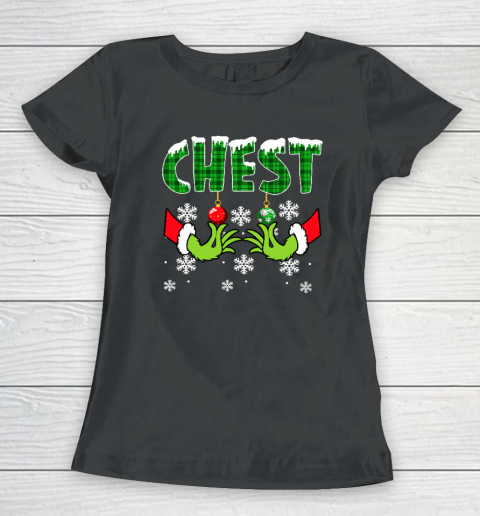 Chest Nuts Christmas Shirt Funny Matching Couple Chestnuts Women's T-Shirt