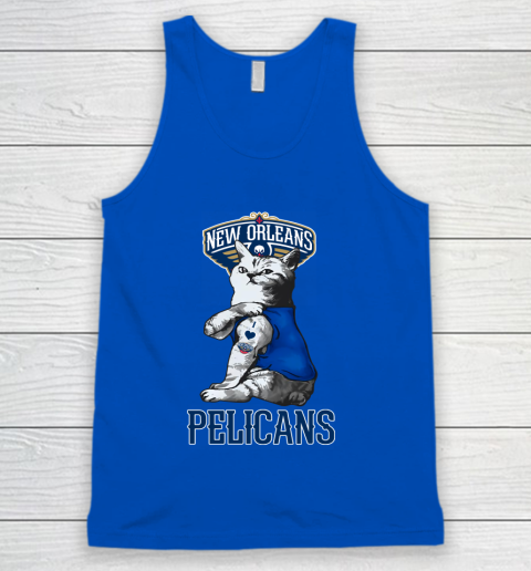 NBA Basketball My Cat Loves New Orleans Pelicans Tank Top 4