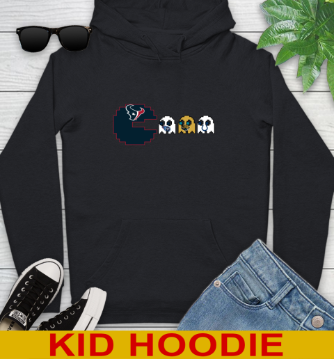 Houston Texans NFL Football Pac Man Champion Youth Hoodie 2