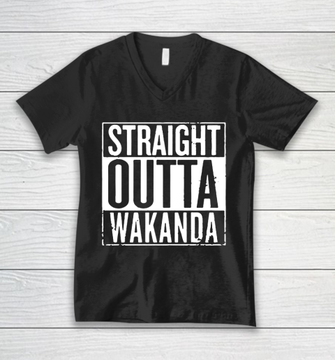 Traght Outta Wakanda V-Neck T-Shirt
