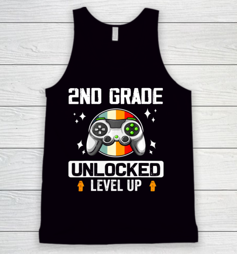 Next Level t shirts 2nd Grade Unlocked Level Up Back To School Second Grade Gamer Tank Top