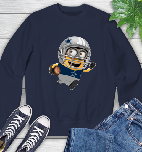 NFL Dallas Cowboys Minions Disney Football Sports Sweatshirt 3