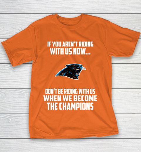 NFL Carolina Panthers Football We Become The Champions Youth T-Shirt 4