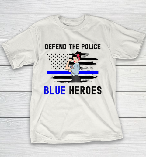 Defend The Blue Shirt  Womens Defend The Police Back The Blue Law Enforcement Youth T-Shirt