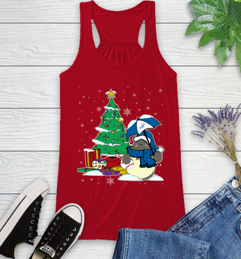 Los Angeles Dodgers MLB Baseball Cute Tonari No Totoro Christmas Sports Racerback Tank 5
