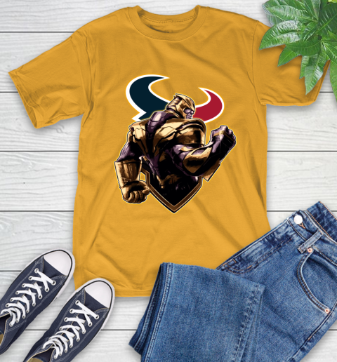 NFL Thanos Avengers Endgame Football Sports Houston Texans T-Shirt 3