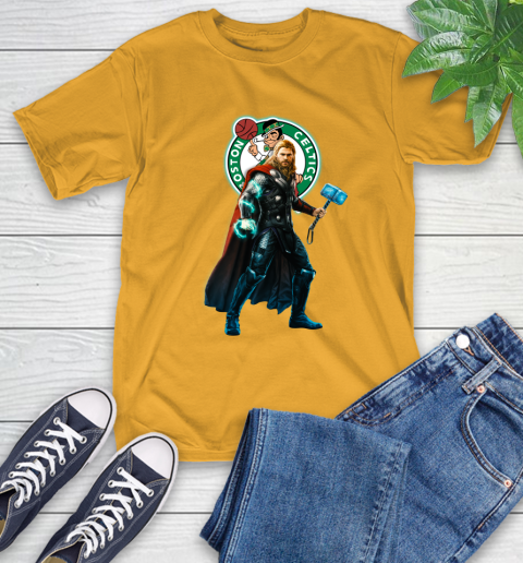 NBA Thor Avengers Endgame Basketball Boston Celtics T-Shirt 3