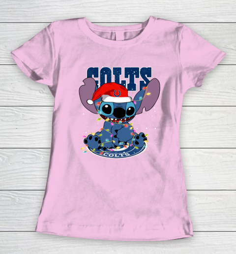 Indianapolis Colts NFL Football noel stitch Christmas Women's T-Shirt 6