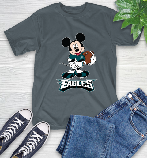 NFL Football Philadelphia Eagles Cheerful Mickey Mouse Shirt T-Shirt 8 NFL Football Philadelphia Eagles Cheerful Mickey Mouse Shirt T-Shirt - Image 8