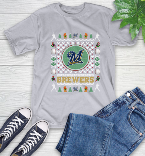 Milwaukee Brewers Merry Christmas MLB Baseball Loyal Fan Ugly Shirt 6