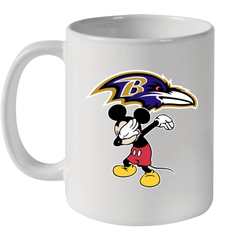 Baltimore Ravens NFL Football Dabbing Mickey Disney Sports Ceramic Mug 11oz