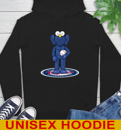 MLB Baseball Minnesota Twins Kaws Bff Blue Figure Shirt Hoodie 2