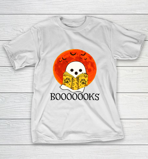 Booooooks T Shirt Boo Read Books Lover Halloween Long Sleeve T Shirt.E9S2TVU9C0 T-Shirt