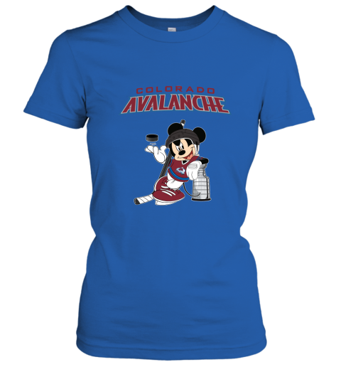 Mickey Colorado Avalanche With The Stanley Cup Hockey NHL Women's T-Shirt