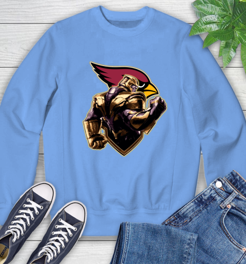 NFL Thanos Avengers Endgame Football Sports Arizona Cardinals Sweatshirt 11
