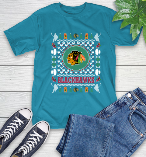 Chicago Blackhawks Merry Christmas NHL Hockey Loyal Fan Ugly Shirt 9