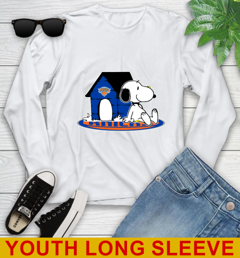 NBA Basketball New York Knicks Snoopy The Peanuts Movie Shirt Youth Long Sleeve