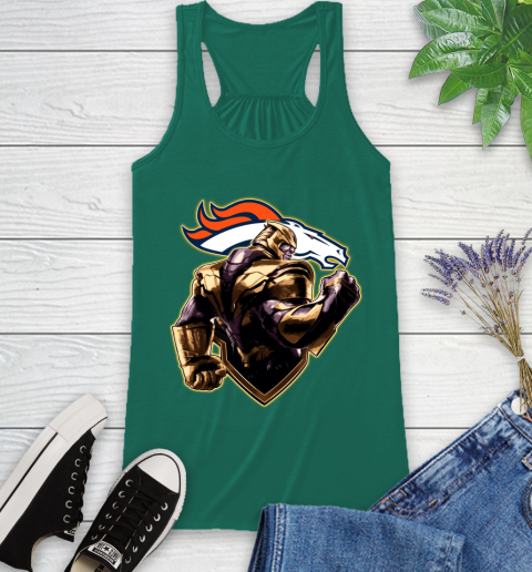 NFL Thanos Avengers Endgame Football Sports Denver Broncos Racerback Tank 7