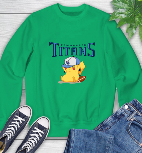 NFL Pikachu Football Tennessee Titans Sweatshirt 6
