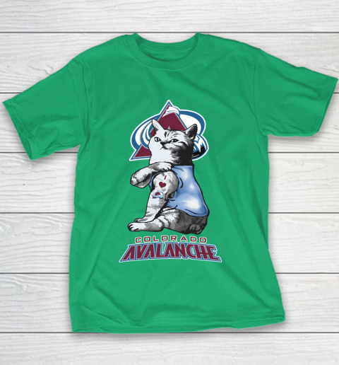 NHL My Cat Loves Colorado Avalanche Hockey Youth T-Shirt 3
