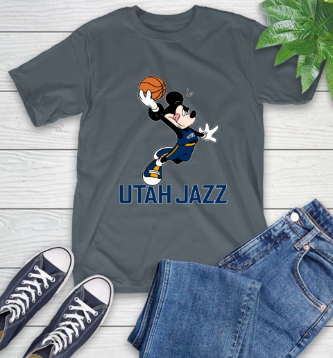 NBA Basketball Utah Jazz Cheerful Mickey Mouse Shirt T-Shirt 7