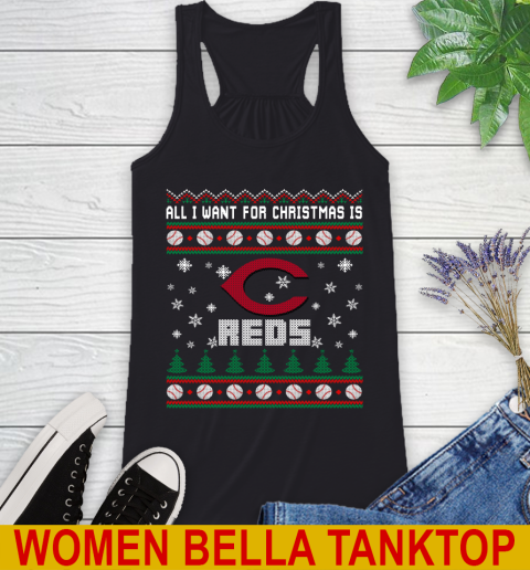 MLB All I Want For Christmas Is Cincinnati Reds Baseball Sports 37