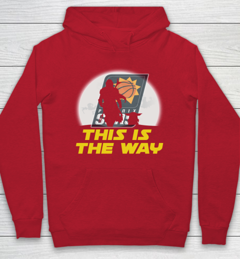 Phoenix Suns NBA Basketball Star Wars Yoda And Mandalorian This Is The Way Hoodie 7