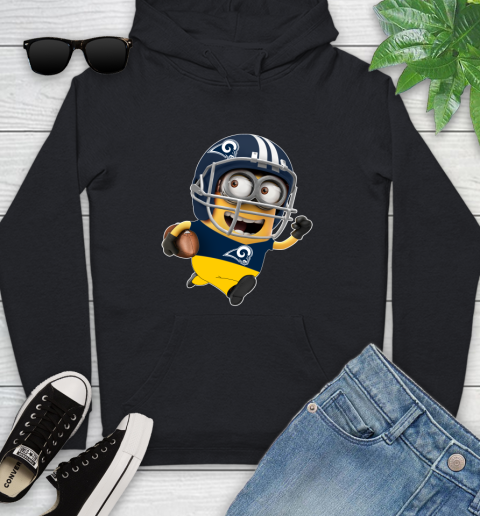 NFL Los Angeles Rams Minions Disney Football Sports Youth Hoodie 2