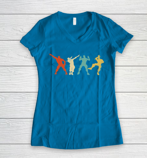 Fortnite Tshirt Battle Royale Victory Dance Cool Justice Dance Women's V-Neck T-Shirt 5